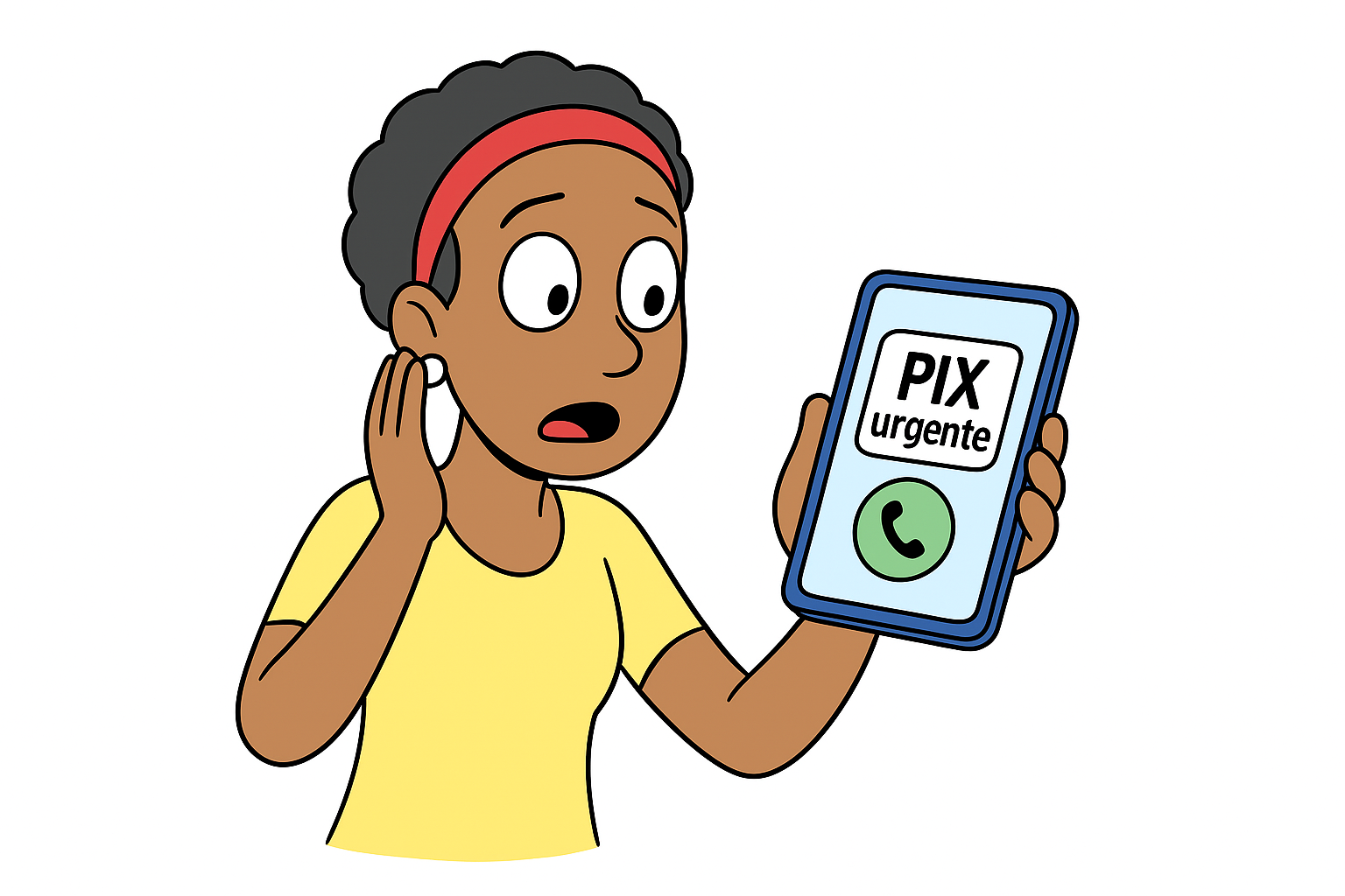 Imagem sobre golpe do PIX urgente